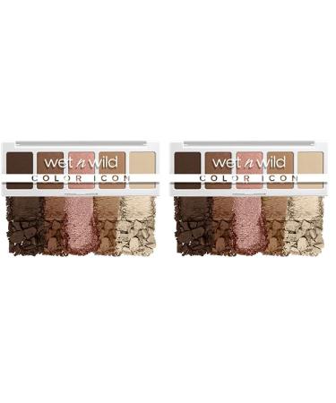 wet n wild Color Icon 5-Pan Palette Brown Walking On Eggshells (Pack of 2)