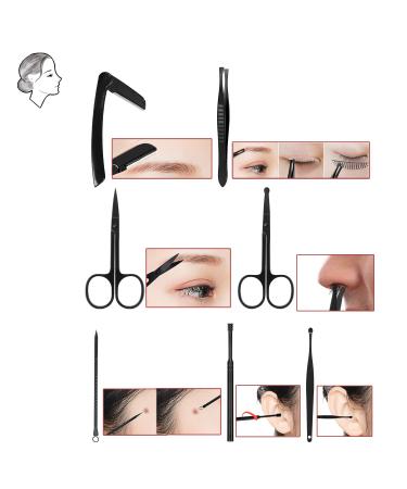 18pcs Manicure Set with Nail Clippers Pedicure Kit - Professional Nail Care Tools Gift in Black & Red - Buy Online on SooperMarket.com