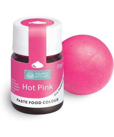 Squires Kitchen Hot Pink Food Colouring Paste - 20g | Concentrated for Sugarpaste, Fondant, Buttercream & More - Buy Online on SooperMarket.com