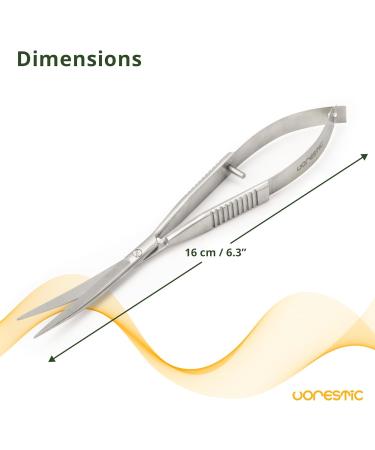 VORESTIC 16cm Curved Spring Scissors for Aquarium & Terrarium Plants - Aquascaping Tools - Buy Online on SooperMarket.com