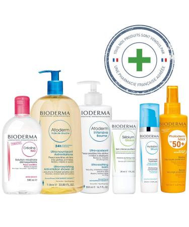 Bioderma Sebium Foam Gel - Gentle Cleanser for Oily & Combination Skin - 2 x 200 ml - Limits Sebum Production - Sensitive Skin Care - Buy Online on SooperMarket.com