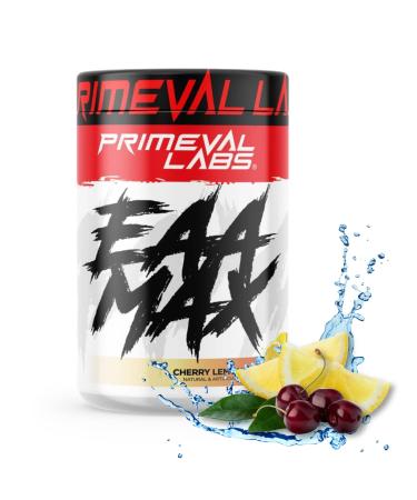 Primeval Labs EAA Max, BCAA Perfect Amino Acid Powder - Pre or Post Workout Muscle Recovery - BCAAs, EAAs, Electrolytes, Supports Hydration & Performance, Keto Friendly (Cherry Lemonade) Cherry Lemonade 30 Servings (Pack o