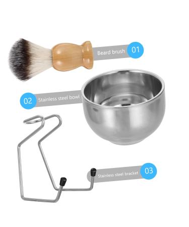 Men s Shaving Kit - Brush Rack Grooming Shaving Bowl & Brush Set for a Perfect Beard Shave - Buy Online on SooperMarket.com