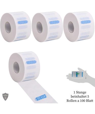 Hairlich Barbershop Hairdressing Collars for Protection Against Hair Hygienic Neck Protection Disposable Crepe Paper for Neck Hairdressing Supplies Neck Paper 1 Rod - 5 Rolls 500 Sheets - Buy Online on SooperMarket.com