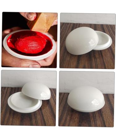 OSALADI Toiletry Containers Sample Containers Mini Containers Makeup Container Lotion Container Lip Balm Containers Small Jar with Lid Travel Storage Jar White Castor Oil Ceramics - Buy Online on SooperMarket.com