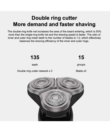 GeRRiT Electric Hair Shaver for Men - Waterproof Rotary Razor Rechargeable USB LED Display - Buy Online Internationally - Buy Online on SooperMarket.com