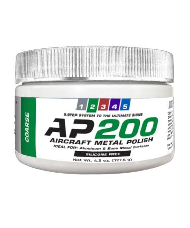Rolite AP20045z Model AP200 Aircraft Metal Polish for Airplane Aluminum & Bare Metal Surfaces Coarse 4.5 oz 4.5oz