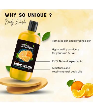 Orange Extract Body Wash for Men & Women | Nourishing Shower Gel - 400ml | International Shipping - Buy Online on SooperMarket.com