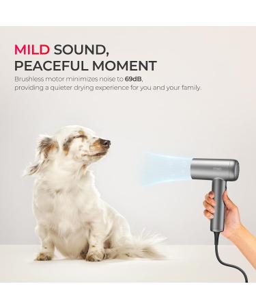 Buy TYMO Hair Dryer - High-Speed Ionic Blow Dryer with Adjustable Diffuser Fast Drying Zero Damage Low-Noise 3 Speeds & 4 Temps for Professional Home Styling | International Shipping Available - Buy Online on SooperMarket.com