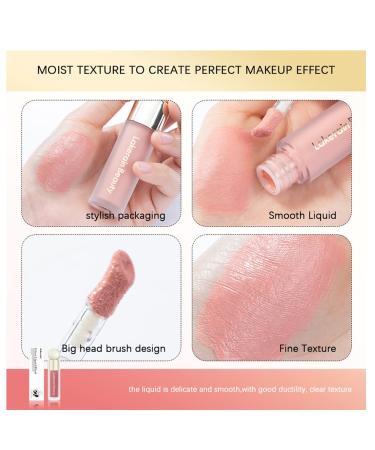 GL-Turelifes Soft Cream Blush Makeup - Long Lasting Liquid Blush for Cheeks - Natural-Looking & Smudge Proof - Dewy Velvet Finish - Easy to Blend Formula (3 Shades) - Buy Online on SooperMarket.com