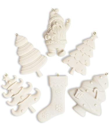 Kid-Friendly DIY Ceramics: Paint Your Own Christmas Ornaments Set | 26 Pieces - Buy Online on SooperMarket.com