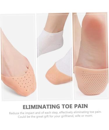 Cabilock 6pcs Silicone Gel Toe Protector Set - Reusable Dance Shoe Filler for Daily Use | Breathable Toe Sleeve Accessory - Buy Online on SooperMarket.com