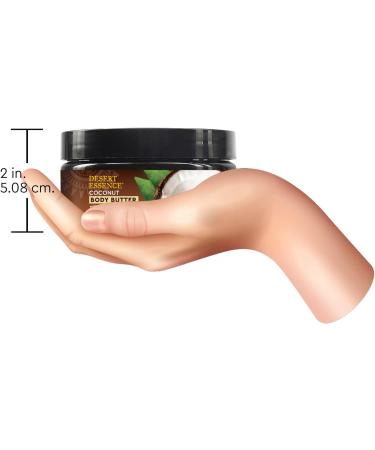 Desert Essence Coconut Body Butter 7.5oz | Deeply Moisturizing with Hyaluronic Acid & Coffee Oil | Antioxidant-Rich Coconut & Moringa Oils | Shop Internationally - Buy Online on SooperMarket.com