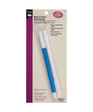Dritz 710 Mark-B-Gone Marking Pen Combo Pack Blue & White White Blue Fine Point