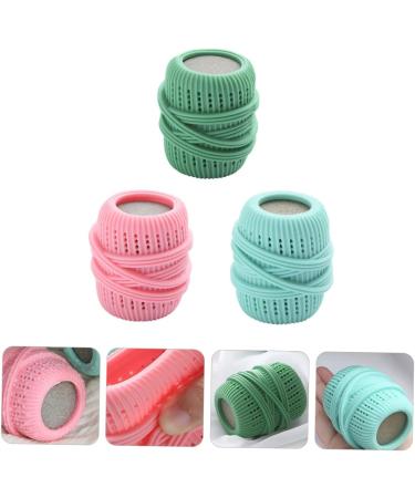 FRCOLOR 3pcs Set hair removal washer drying ball cleaning ball Washing Machine Soap fabric softener dispenser Winding laundry washing Anti-tangle Laundry ball detergent - Buy Online on SooperMarket.com
