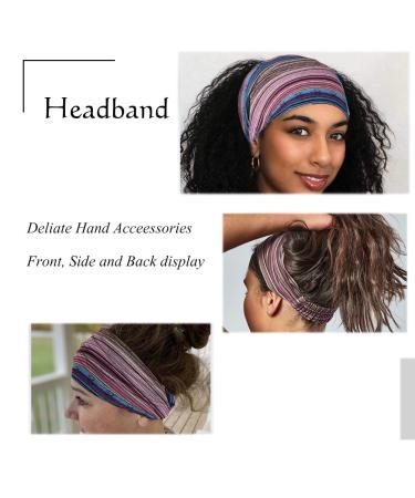 CAKURE Boho Wide Headbands African Head Wraps for Women and Girls - Pack of 3 (Set1) - Buy Online on SooperMarket.com