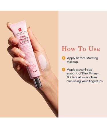 Erborian Pink Primer & Care Facial Cream Balm - Pore Minimizing Makeup Primer - Korean Skincare - 1.5 fl. oz - Buy Online on SooperMarket.com