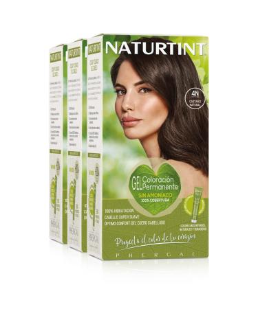 Natureint Biobased |Hair color oohne ammoniak |4n nature chestnut brown |High proportion of natural ingredients3 pack |510 ml 4n.Nature chestnut brown 170 ml (3 pack)