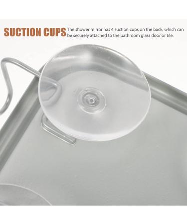 Zerodeko Shower Mirror - Fogless Travel Shaving Mirror with Suction Hook Holder - Buy Online on SooperMarket.com