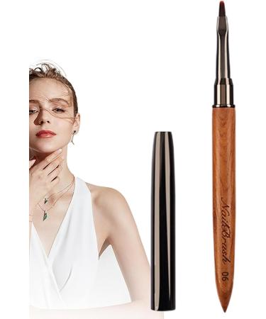 Nail Polish Brush Nail Dotting Tools Sandalwood Nail Polish Brush For Thin Details Fine Drawing Long Lines Home Use And Professional Nail Salon - Buy Online on SooperMarket.com