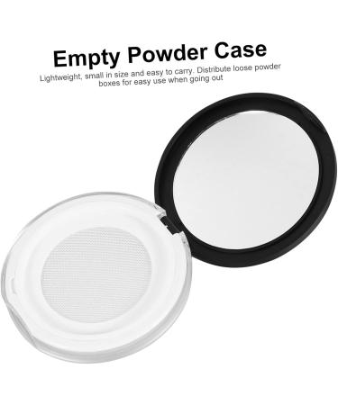 NOLITOY Make Up Mirrors 2pcs Box Loose Box 5g Case Bottle Bulk Travel Plastic Stand Black 7.5x7.5cm - Buy Online on SooperMarket.com