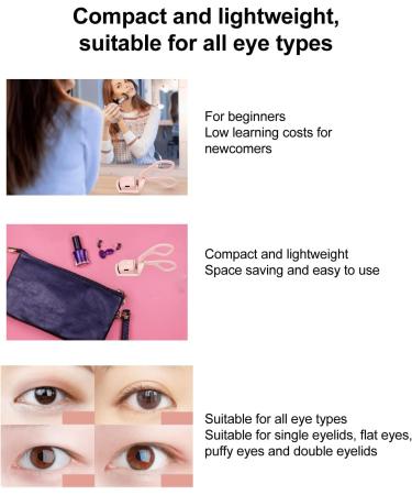 Buy Heated Eyelash Curlers - Rechargeable Electric Curler with 2 Modes Fast 30s Heating for Thicker Curlier Lashes International Shipping Available - Buy Online on SooperMarket.com
