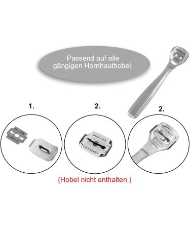 Callus Planer Blades - 50 Solingen Replacement Blades for Effective Callus Removal | Buy Online Internationally - Buy Online on SooperMarket.com