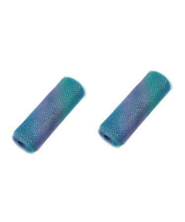 VILLCASE 2 Rolls Gradient Mesh Shimmery Skirt Mesh Ribbon Tulle Table Runner Bling Ribbon Child Bow Tie