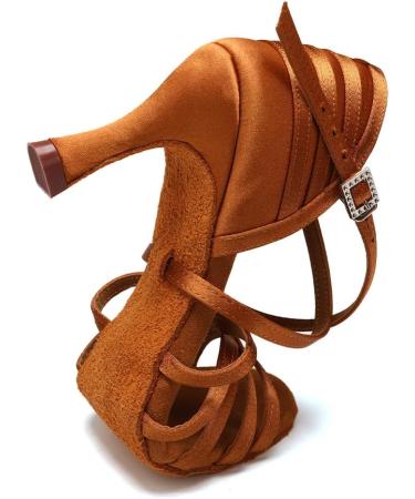 Buy Aoqunfs Women's Latin Dance Shoes - Salsa Tango Bachata Samba | Professional Ballroom & Party Performance - Brown Size 42 EU - Buy Online on SooperMarket.com