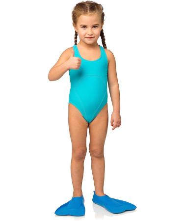 Cressi Mini Light Swim Fins for Kids 1+ Years | EU 29/31 | US Kid 11.5/13 - Ideal for Learning to Swim - Azure Blue - Buy Online on SooperMarket.com