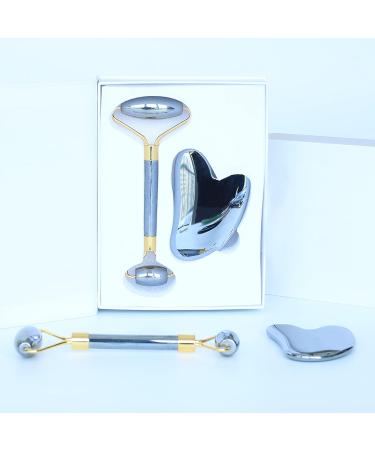 Best Face Jade Roller & Gua Sha Set | Terahertz Energy Stone Skin Care Tools for Radiant Beauty - Buy Online on SooperMarket.com