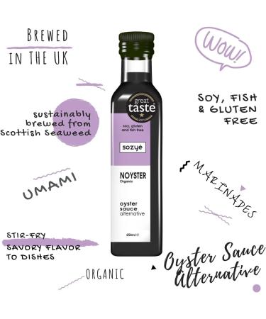 NOYSTER Sauce 250ml - Organic Certified, Vegan, Gluten-Free, Plant-Based | Made in the UK - Buy Online on SooperMarket.com