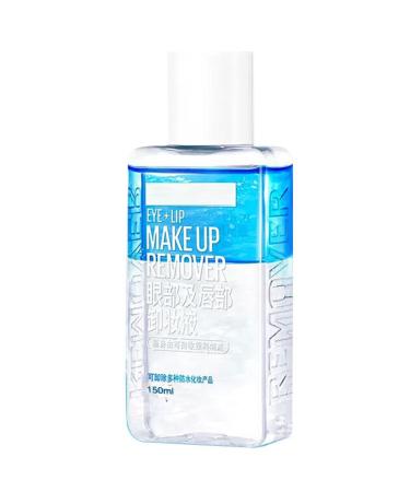 Double Effect Waterproof Eye Make-Up Remover 150ml Unique Water & Oil Combination Gentle Formula For Eye Lip & Face Makeup Sensitive Skin