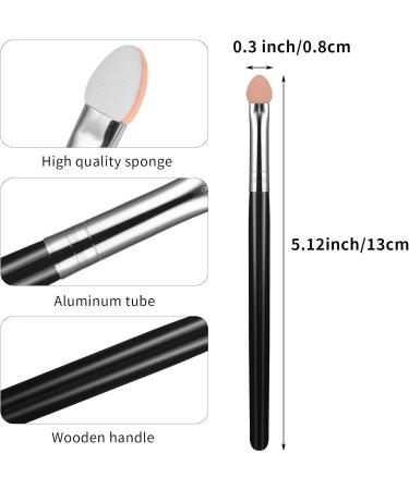 WLLHYF Sponge Eyeliner Brush 12 Pieces Black Double Sided Applicators Eye Makeup Tools Angled Fine Point Small Liner Thin Ultra Tips Wand Set Halloween Cosplay Cosmetic for Women Girls - Buy Online on SooperMarket.com