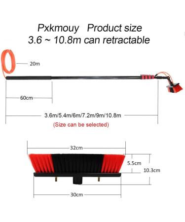 Photovoltaic Panel Cleaning window cleaning equipment conservatory roof cleaner water fed pole Window Cleaning Equipment 9m Window Cleaning Telescopic Pole Conservatory Roof Cleaning Kit 35cm Brush Head 6M/21FT - Buy Online on SooperMarket.com