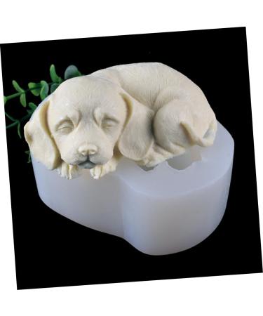 IMIKEYA Dog Fondant Molds 2pcs Mold White Cake 3D Silica Gel Decorate Baking Fondant Mold 10.8X8.5X5CMx2pcs - Buy Online on SooperMarket.com