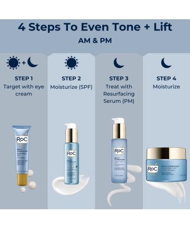 RoC Multi Correxion Even Tone + Lift Serum with Mandelic Acid - Brightening & Even Tone - Hyaluronic Acid for Dry Skin - 1 fl oz - Buy Online on SooperMarket.com