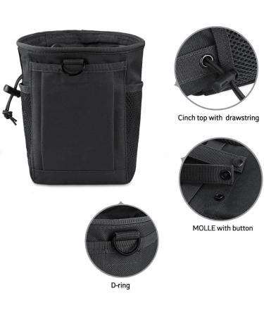 LIVANS Tactical Molle Dump Pouch - Magazine Recovery & Ammo Bag for Airsoft & Hunting - Black - Buy Online on SooperMarket.com
