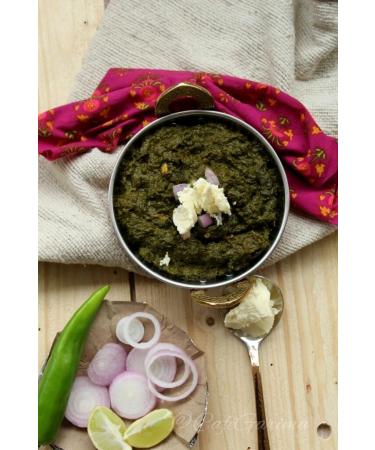 TRS | Sarson Ka Saag 450G | Green Mustard Leaves in Curry Sauce | Ready to Heat and Serve | Indian Origin | Pack Of 8 - Buy Online on SooperMarket.com