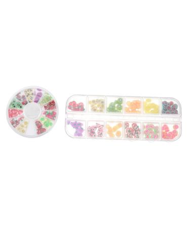 Gogogmee 24 Boxes Fruit Slice DIY Manicure Fruit Nail Slices Beads for Bracelets Fruit Stickers Cellphone Craft Slice Fruit Slices Nail Sticker Manicure Tips Slices Candy Decor Bangle Shine