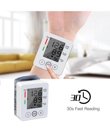 Automatic Wrist Blood Pressure Monitor with Large LCD Display - White - Buy Online on SooperMarket.com