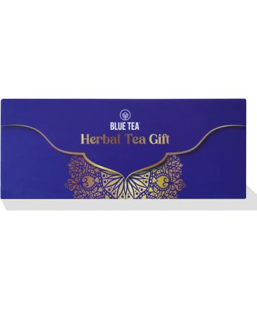 BLUE TEA - Assorted Tea Gift Set- 3 Ginger Tea Flavors | ELEGANT TEA GIFT - MOM GIFTS | Flower Based - Caffeine Free - Gluten Free | Mothers Day Gift For Mom From Daughter and Son | Gift for Her Herbal Tea Gift 2.64 Oz (Pack of 1) - Buy Online on SooperMarket.com