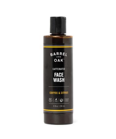 Gentlemen's Hardware Barrel & Oak - Caffeinated Coffee & Citrus Face Wash Men's Facial Cleanser Removes Dead Skin Absorbs Oil Cleans Pores Hydrates Skin Vegan (Coffee & Citrus 8 oz)