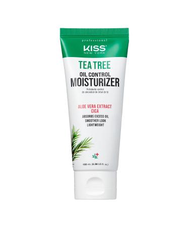 Kiss New York Face Moisturizer Tea Tree Oil Control Anti-Shine Facial Moisturizer  Korean Skin Care For Normal to Oily Skin  Lightweight Formula 3.38 Fl Oz 3.38 Fl Oz (Pack of 1)