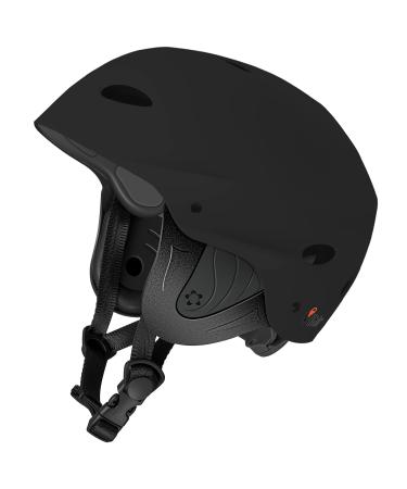 Vihir Adult Water Sports Helmet with Ears - Adjustable Helmet,Perfect for Kayaking, Boating,Surfing black M 21.3-23.2 inches(54cm-59cm)