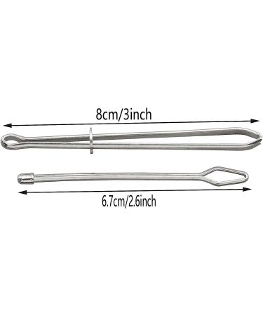 AXLIZER Stainless Steel Sewing Loop Kit - 2pcs Metal Drawstring Threader & Tweezers Set for DIY Knitting - Flexible & Durable - Buy Online on SooperMarket.com