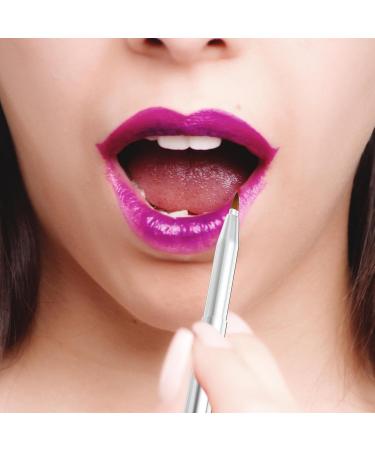Ipetboom Dual-ended Portable Lip Brush for Lipstick with Cap Travel Lip Brush Applicators Flat for Lipstick Gloss Creams for Women Girls As Christmas Gift and Halloween Makeup Tools. - Buy Online on SooperMarket.com