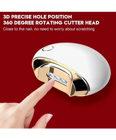 Electric Nail Clipper Integrated Nail File Nail Scissors and Nail Cutters Small Automatic Nail Cutter for Adults Seniors Infants Babies Men Women(White) - Buy Online on SooperMarket.com