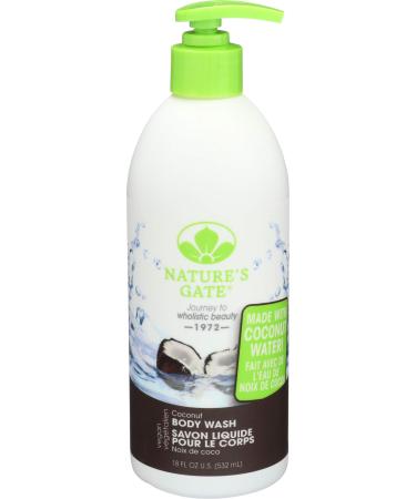 NATURES GATE Coconut Body Wash 18 fl oz