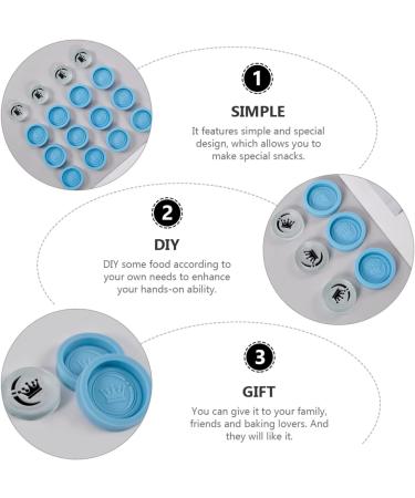 MAGICLULU 12 Pcs Mold Checkers Resin Silicone Baking Silicone Chess Moulds Doll Bath Tub Small Stainless Steel Bowls De para Gelatinas Baking Tool Baking Fondant Silica Gel Manual 3.5X3.5X0.8CMx2pcs Bluex2pcs - Buy Online on SooperMarket.com